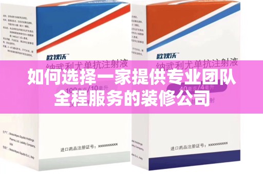 全国如何选择一家提供专业团队全程服务的装修公司