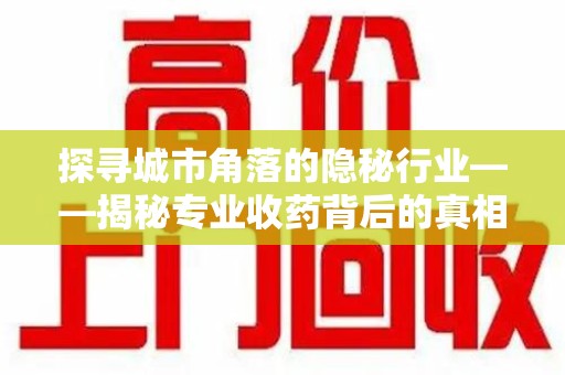 全国探寻城市角落的隐秘行业——揭秘专业收药背后的真相
